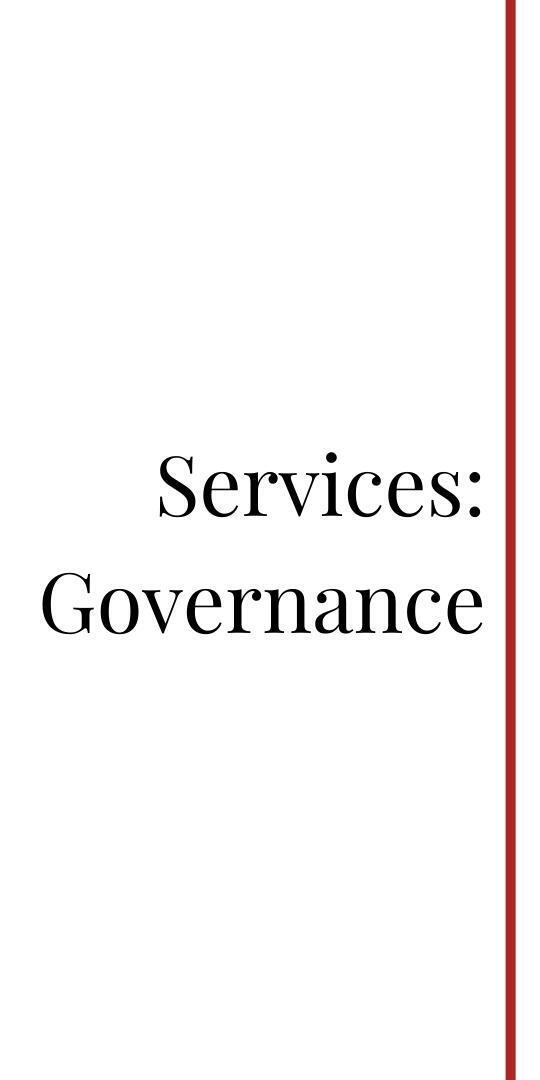Governance section