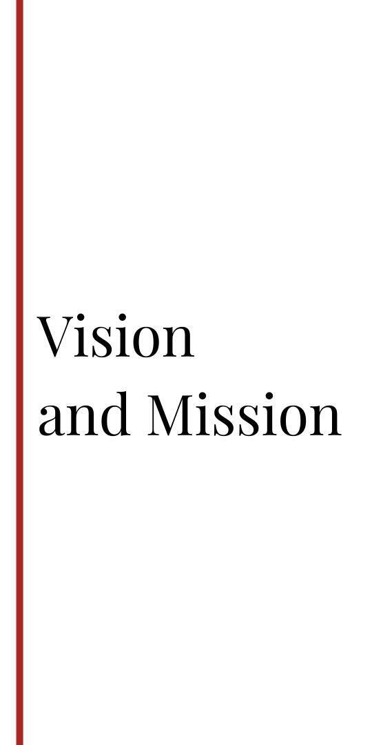 Vision and mission section
