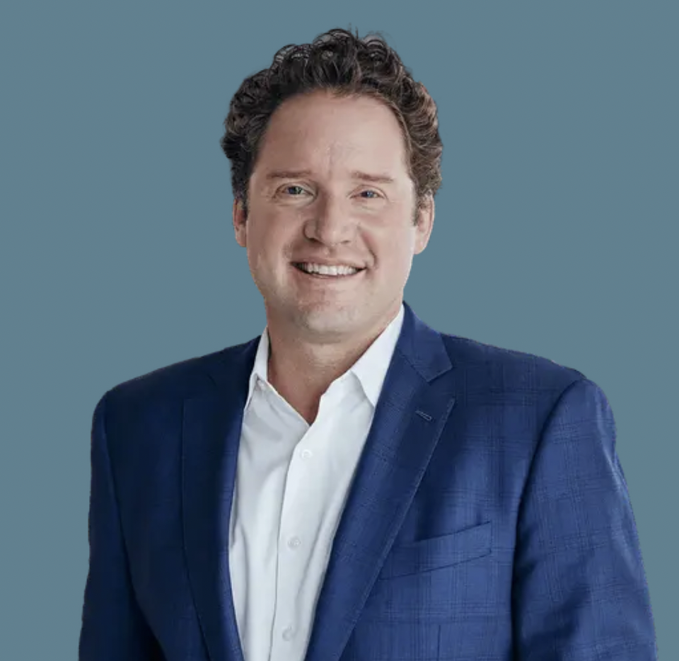 Portrait of Presenter Darin Brock taken in a Professional Studio